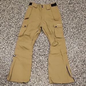 Tan Men's Cargo Snowpants